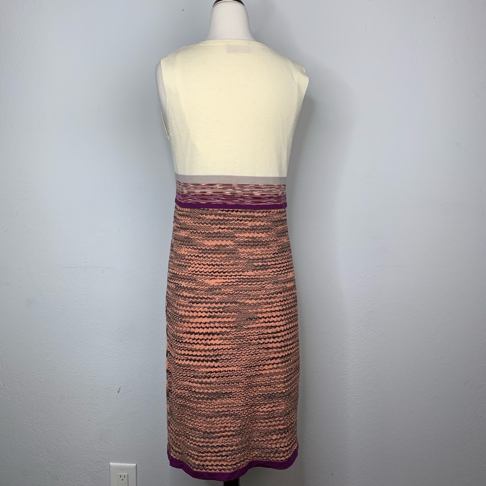 Missoni Orange Label V Neck Knit Midi Dress - Picture 2 of 8